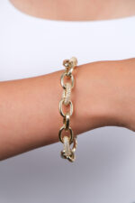 14 Ayar Altın Zincir Bileklik 1007 - Görsel 2