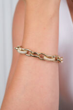 14 Ayar Altın Zincir Bileklik 1007 - Görsel 4