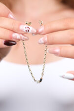 14 Ayar Altın B Harf Bileklik 974 - Görsel 6