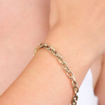 14 Ayar Altın Zincir Bileklik 962