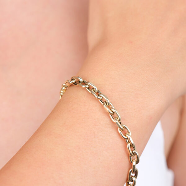 14 Ayar Altın Zincir Bileklik 962