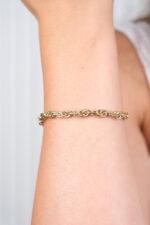 14 Ayar Altın Halka Zincir Bileklik 967 - Görsel 3