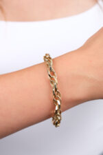 14 Ayar Altın Halka Zincir Bileklik 552 - Görsel 2