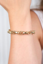 14 Ayar Altın Halka Zincir Bileklik 552 - Görsel 3