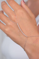 14 Ayar Altın Beyaz Taşlı Şahmeran 732 - Görsel 5