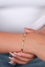 14 Ayar Altın Taşlı Bileklik 994 - Görsel 2