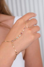 14 Ayar Altın Renkli Taşlı Şahmeran 1002