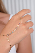 14 Ayar Altın Renkli Taşlı Şahmeran 1002 - Görsel 4