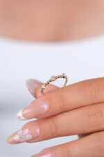 14 Ayar Altın Küçük Taşlı Yüzük 943 - Görsel 6