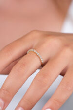 14 Ayar Altın Taşlı Yüzük 719 - Görsel 2