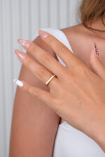 14 Ayar Altın Kare Yüzük 940 - Görsel 4