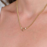 14 Ayar Altın Ortası Yuvarlak Kolye 830