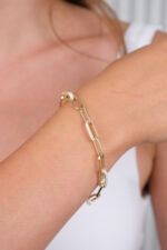 14 Ayar Altın Zincir Bileklik 1004 - Görsel 5