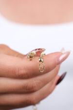 14 Ayar Altın Kalpli Bileklik 991 - Görsel 5