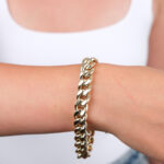 14 Ayar Altın Kalın Zincir Bileklik 1003