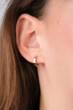 14 Ayar Altın Halka Küpe 755 - Görsel 3