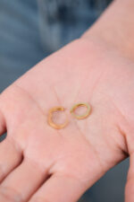 14 Ayar Altın Halka Küpe 755 - Görsel 5