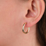 14 Ayar Altın Yuvarlak Küpe 833