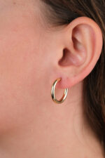 14 Ayar Altın Yuvarlak Küpe 833