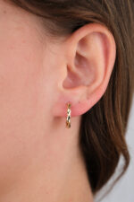 14 Ayar Altın Şekilli Küpe 789