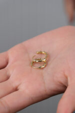 14 Ayar Altın Şekilli Küpe 789 - Görsel 5