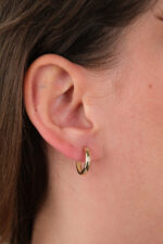 14 Ayar Altın Halka küpe 455 - Görsel 2