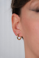 14 Ayar Altın Halka küpe 455