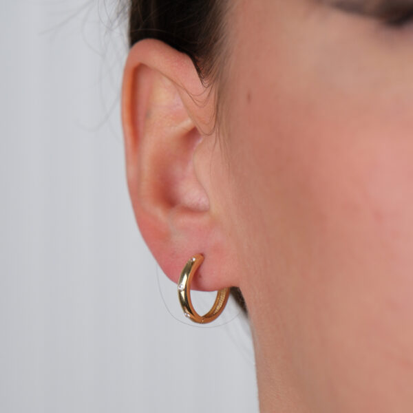 14 Ayar Altın Halka küpe 455