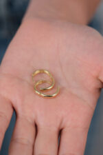 14 Ayar Altın Halka küpe 455 - Görsel 5