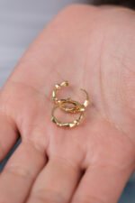 14 Ayar Altın Yuvarlak Küpe 812 - Görsel 5