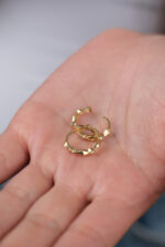 14 Ayar Altın Yuvarlak Küpe 812 - Görsel 6