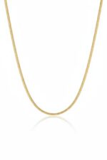 14 Ayar Altın Sade İtalyan Zincir  Kolye 420