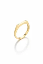 14 Ayar Altın Kare Yüzük 940