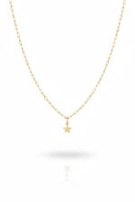 14 Ayar Altın Ataç Zincirli Kolye KLY 771