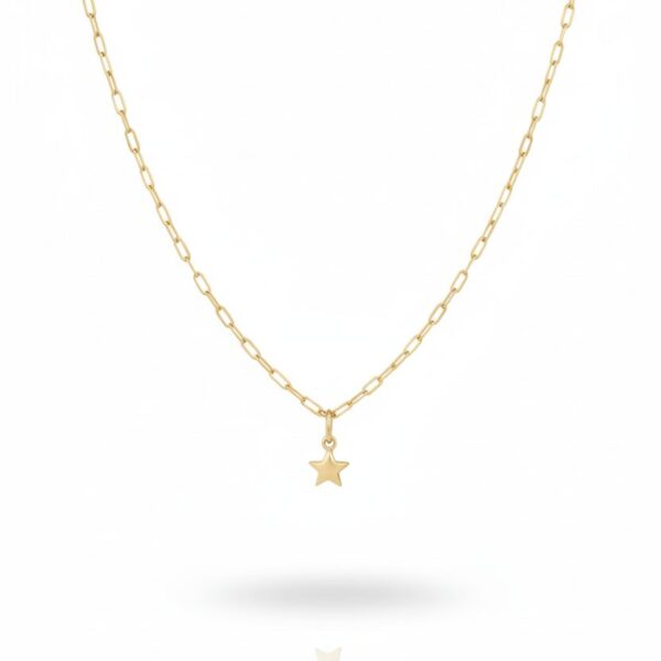 14 Ayar Altın Ataç Zincirli Kolye KLY 771