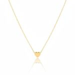 14 Ayar Altın Taşsız Kalp Kolye 597