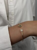 14 Ayar Altın Kelepçe Bileklik 129