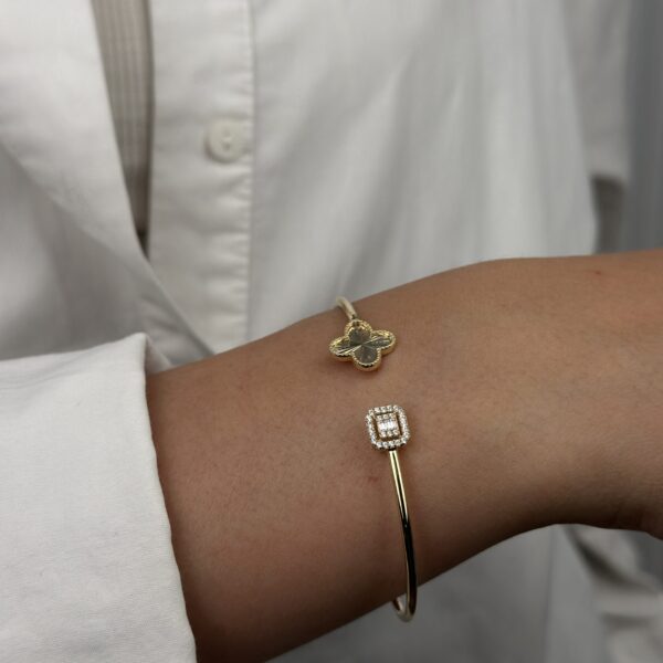 14 Ayar Altın Kelepçe Bileklik 129