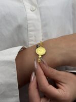 14 Ayar Altın Çeyrekli Bileklik 1067 - Görsel 4