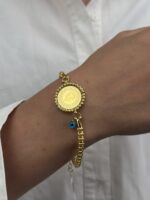 14 Ayar Altın Dorikalı Çeyrekli Bileklik 849 - Görsel 2