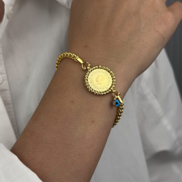 14 Ayar Altın Dorikalı Çeyrekli Bileklik 849