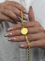 14 Ayar Altın çeyrekli Bileklik 1082 - Görsel 4