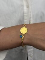 14 Ayar Altın Çeyrekli Bileklik 1068 - Görsel 3