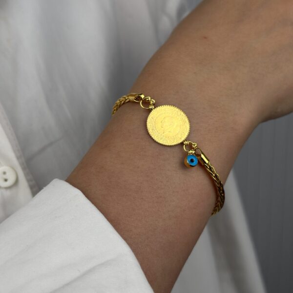 14 Ayar Altın Çeyrekli Bileklik 1068