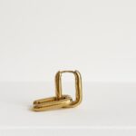 14 Ayar Altın Kare Küpe 1126 - Görsel 2