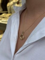 14 Ayar Altın  Ay Yıldızlı Kolye Ucu 507 - Görsel 5