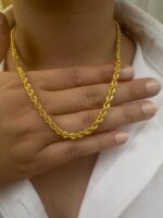 14 Ayar Altın 60 cm Burgu Zincir Kolye 321 - Görsel 2