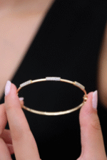 14 Ayar Altın Taşlı Spor Kelepçe 610 - Görsel 5