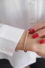 14 Ayar Rose Altın Taşlı Bileklik 67 - Görsel 2