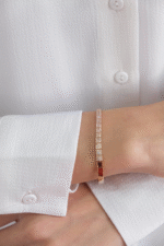 14 Ayar Rose Altın Taşlı Bileklik 67 - Görsel 3